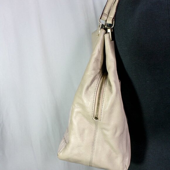 Cate Riley Shoulder Bag Leather Beige Off … - Picture 5 of 8